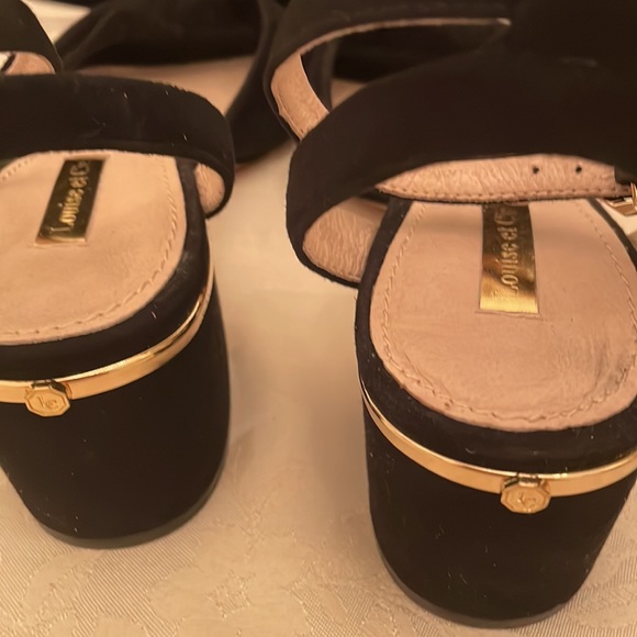 Pretty Louise et Cie LO-Genna suede dressy sandals, ankle strap EUC (OLCC) - Picture 5 of 12